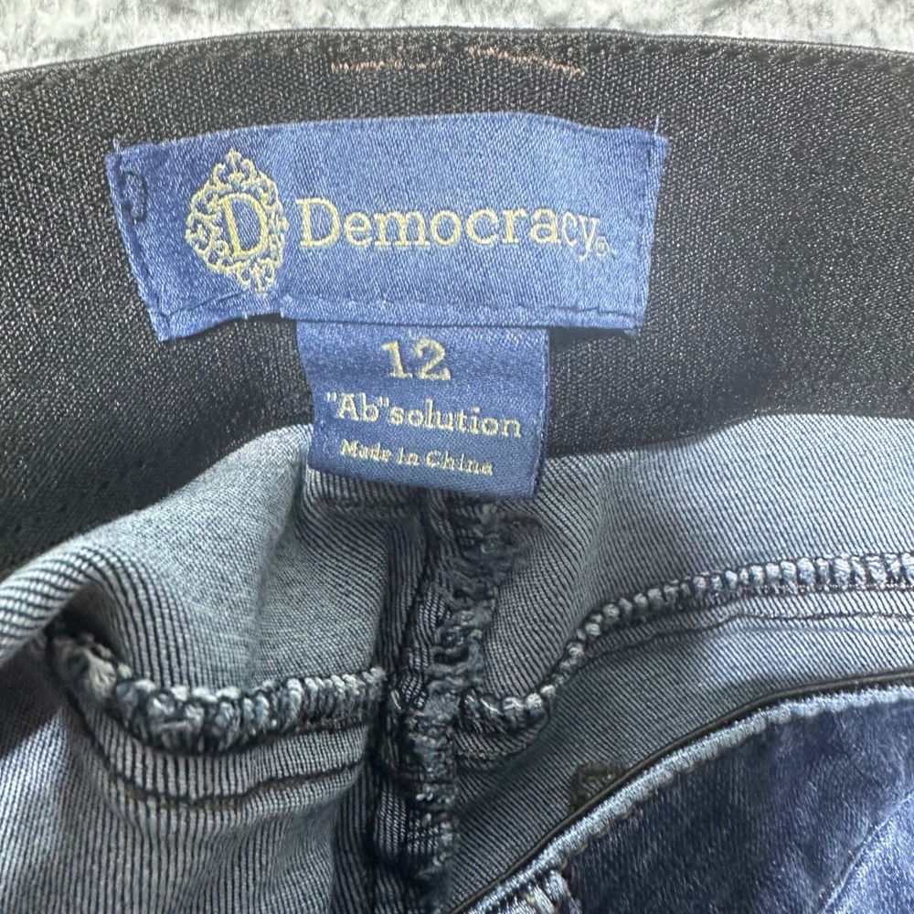 Democracy Absolution Bootcut Jeans Womens 12 Dark Wash‎ Stretch Indigo Denim - Picture 3 of 10